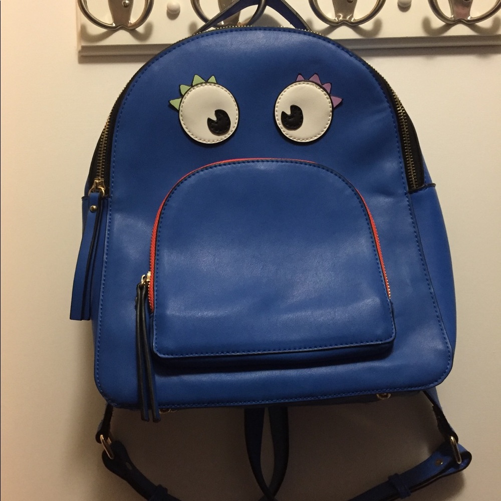 ASOS LYDC London backpack face monster blogger
